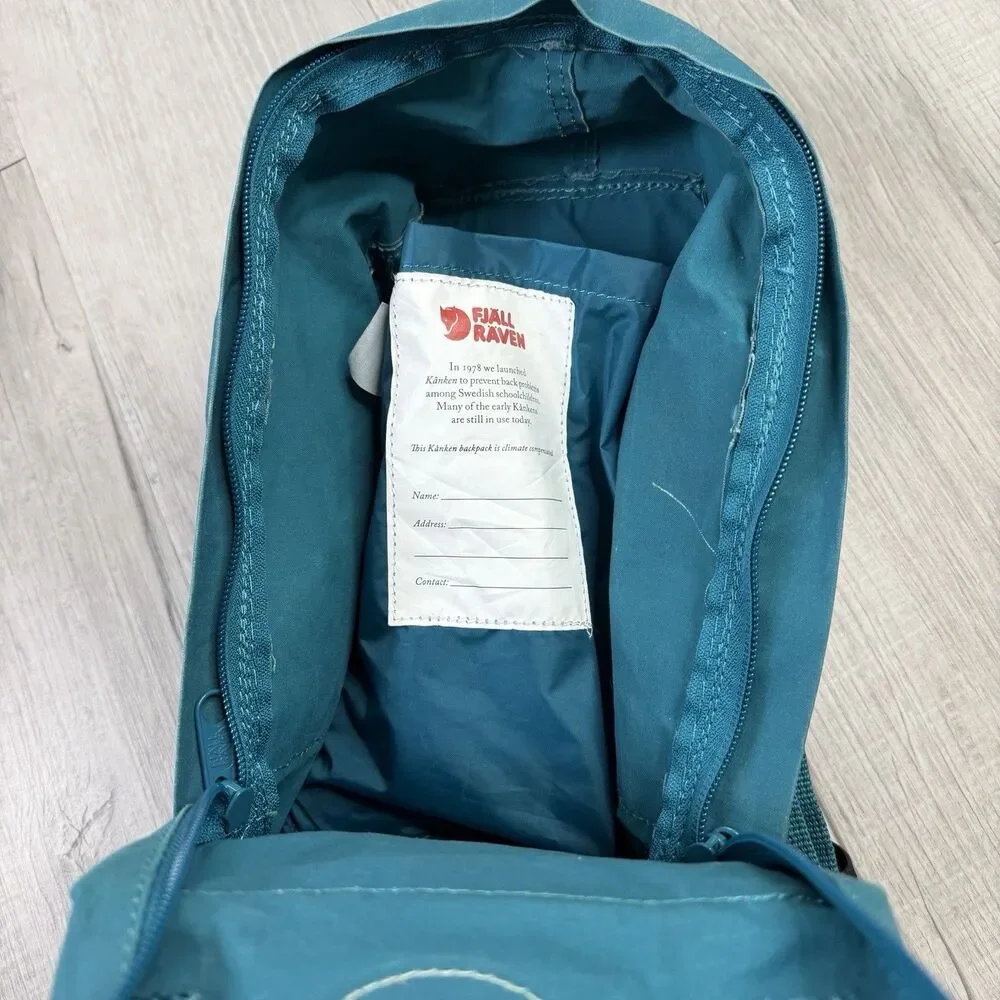 Teal Kånken Mini Backpack